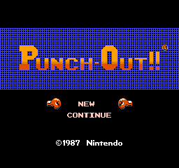 Punch-Out!! (Japan) (Gold Edition) Title Screen